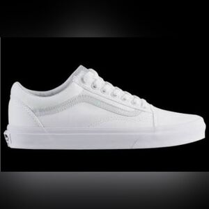 Vans Old Skool Sneakers In True White, Size 9.5W/8M